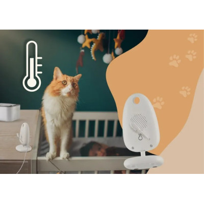 Niania elektroniczna z bezprzewodowym odbiornikiem- Neno Gato 2