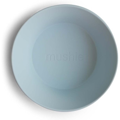 Miseczka silikonowa Mushie Powder Blue- dla niemowląt | Bebelili