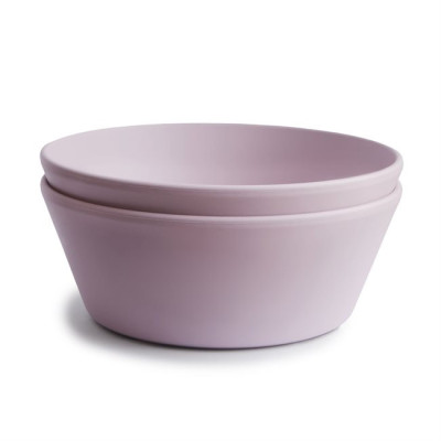 Miseczka silikonowa Mushie Soft Lilac- dla niemowląt | Bebelili