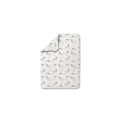Bambusowa kołdra dziecięca Wieloryby S BEIGE