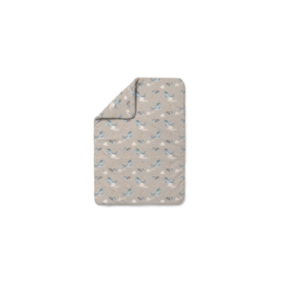 Bambusowa kołdra dziecięca Wieloryby XL BEIGE